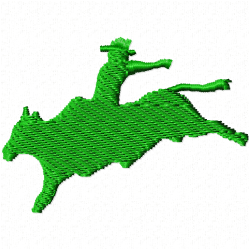 Horses Embroidery Design 7